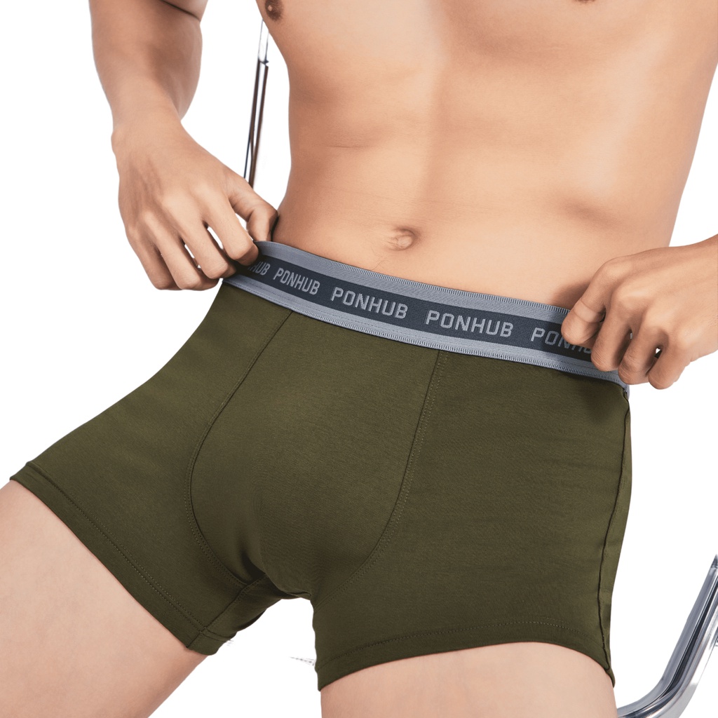 Quần boxer nam cao cấp HUDOMAN form ôm thể thao vải cotton compact co giãn, thoáng mát không bị bai, xù lông PONB-00100