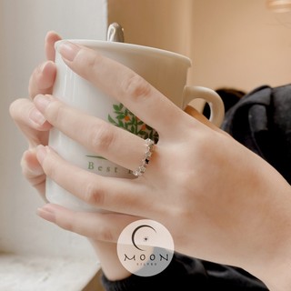 Nhẫn bạc nữ hình ngôi sao Moon Silver, bạc 925 cao cấp