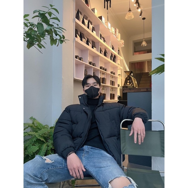 ÁO KHOÁC PHAO NAM TẶNG KÈM MŨ LÔNG SHIP HOẢ TỐC