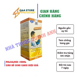 POLCALMEX 150ML SIRO BỔ SUNG CANXI HIỆU QUẢ