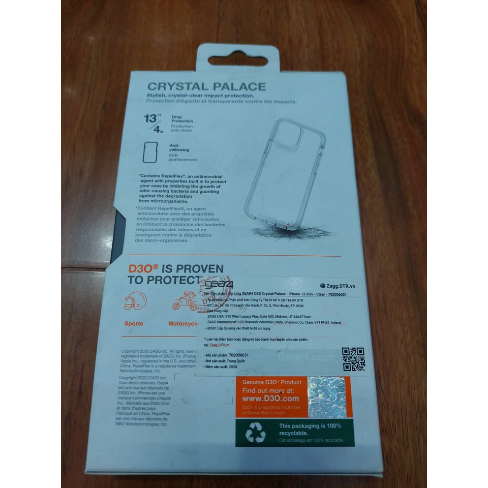 Ốp lưng Gear 4 cho Iphone 12/12Pro/12 Mini hàng chính hãng