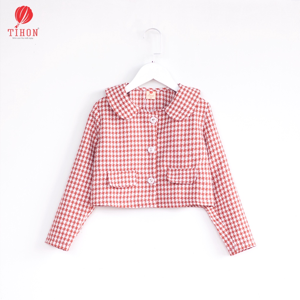 Váy công chúa cho bé gái TIHON phong cách Hàn Quốc 2 màu đỏ hồng SETVCC0750147