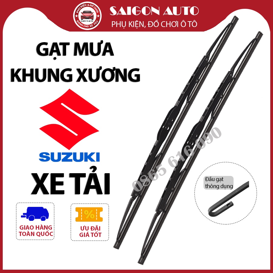 Cần gạt nước mưa xe tải Suzuki 5tạ 1.9-2.5-3-3.5-6 tấn gạt mưa lưỡi silicon sạch kính