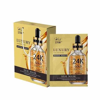 HỘP 10 miếng Mặt nạ lụa 24k Goldzan cao cấp