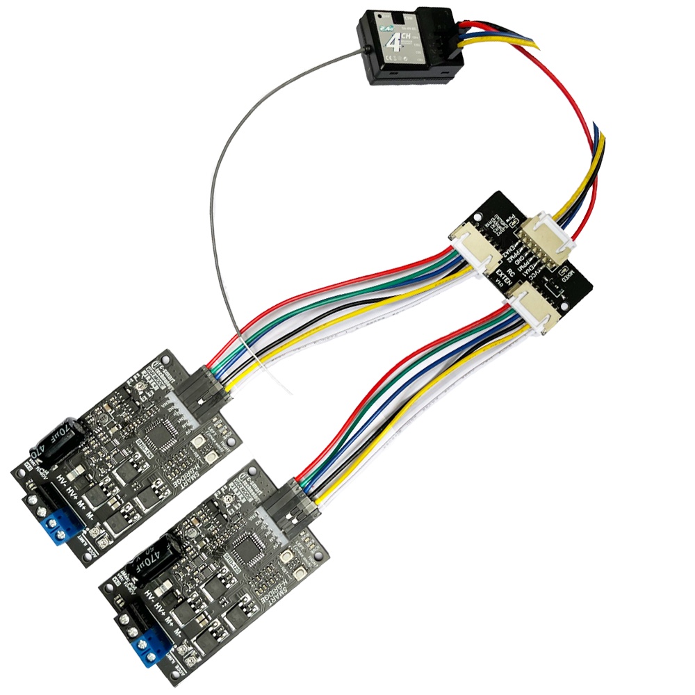 Esc Chổi Than Công Suất Lớn, Bộ điểu khiển động cơ Dc bằng RC, Smart H-Bridge, Mạch điều tốc, Rc, SHB20_RC