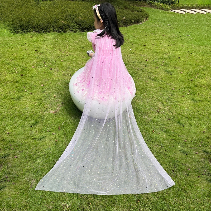 Áo Choàng Mỏng Chống Nắng In Hình Công Chúa Elsa Cho Bé Gái B52