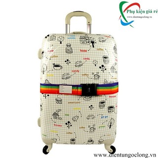 Dây Đai Vali Khóa Số Du Lịch Dây Vải Bố Bền Đẹp