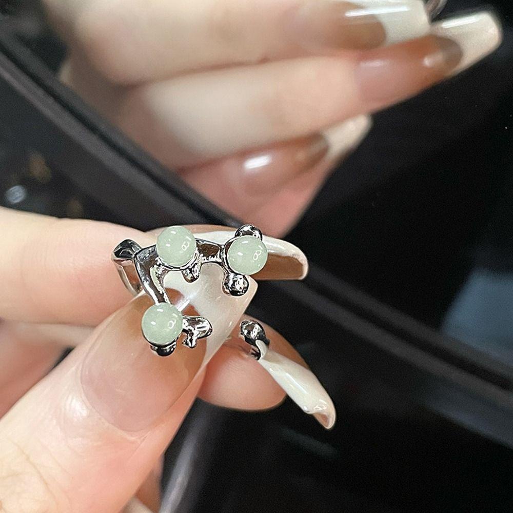 Nhẫn Hở Mạ Bạc 26Eedie Kiểu Dáng Đơn Giản Thời Trang