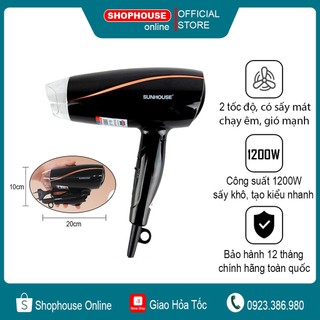 Máy sấy tóc sunhouse SHD2306 [ Có ảnh thực tế ] - Bảo hành 12 tháng
