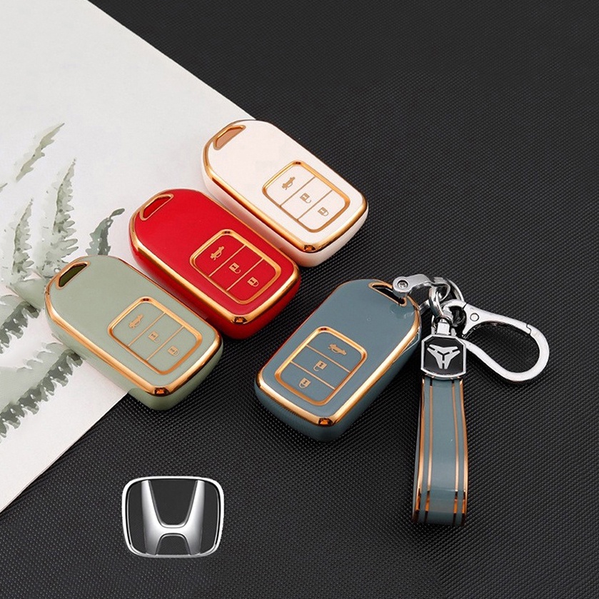 Ốp chìa khóa TPU, Vỏ Bọc Chìa Khóa Chất Lượng Cao Cho Xe Honda City, CRV, CIVIC, ACCORD, HR-V - Loại 2,3,4 Nút