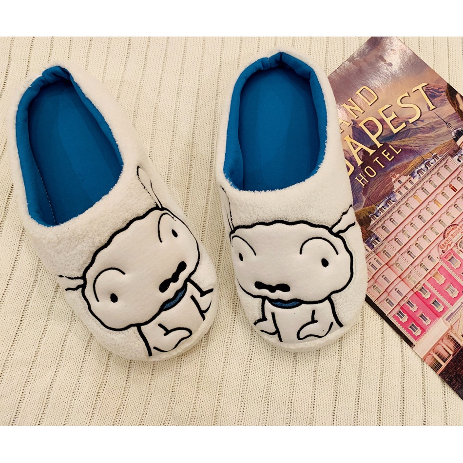 ☽̅ Dép Bông Đi Trong Nhà Chống Trượt Hình Shin-Chan Hoạt Hình Nhật Bản Dễ Thương
