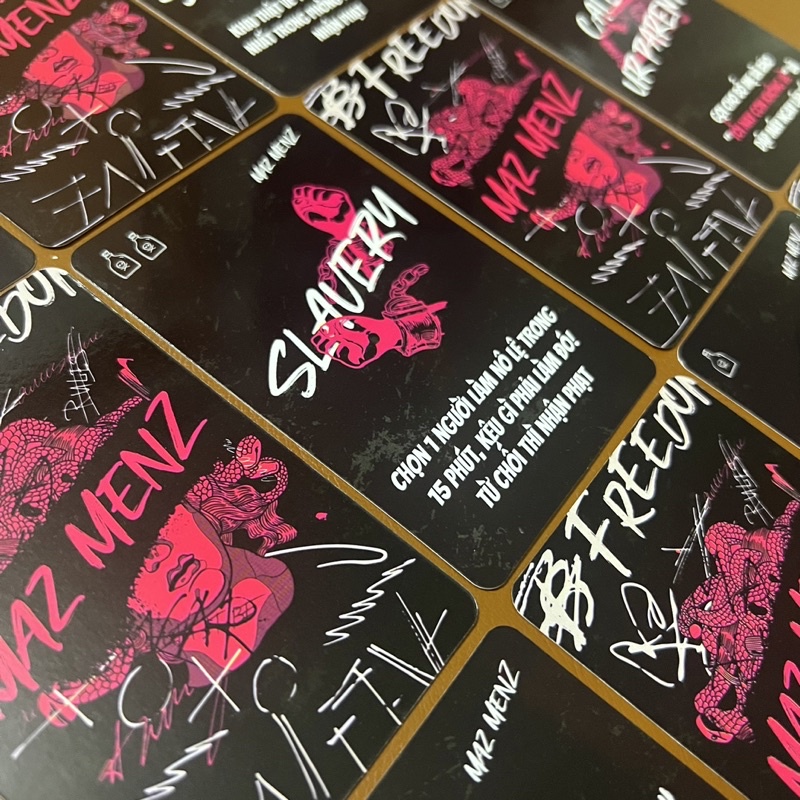 Bộ Bài Uống Rượu, Drinking Game MAZ MENZ Dành Cho Nhóm Bạn Bè 16+ - DRINKZ