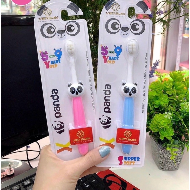 Bàn chải đánh răng Tập đánh 10.000 sợi lông tơ Siêu mềm trẻ em cao cấp XPANDA VietSun 0-6t bảo về nướu