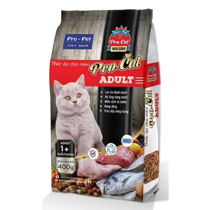 Thức Ăn Hạt Cho Mèo Mèo Pro-cat Adult 2kg