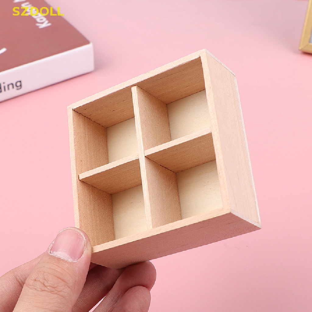 Mô Hình Tủ Trưng Bày Bằng Gỗ Tỉ Lệ 1: 12 Trang Trí Nhà Búp Bê