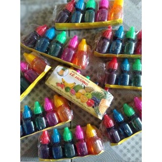 Nước màu thực phẩm lệ hương | 1 vĩ 5 lọ 5 màu khác nhau | lẻ | màu thực phẩm