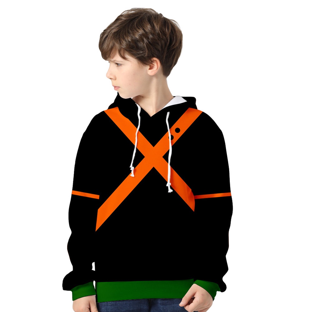 Kids Clothing My Hero Academia Cosplay Hoodies Children Boy Girl 3d Print Hooded Jacket Pullover Coat Sweatshirts Hoodies