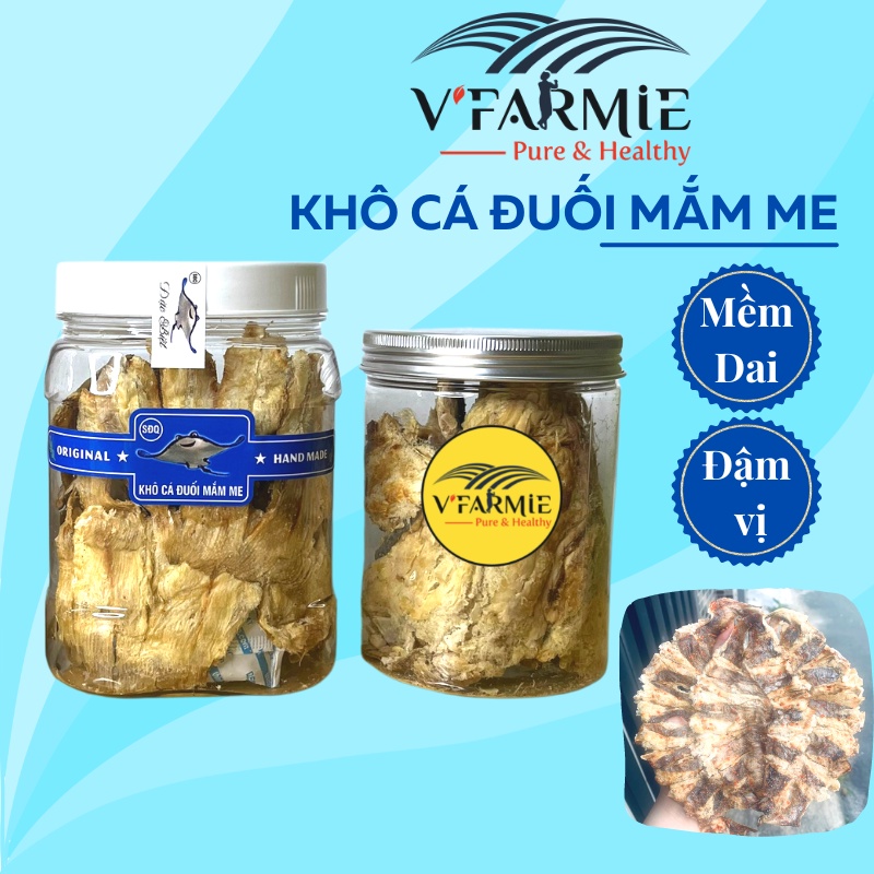 Khô cá đuối mắm me loại thường mềm dai, đậm vị, thơm ngon