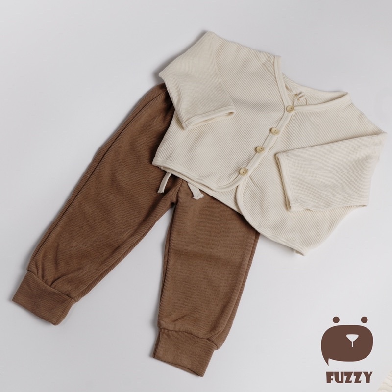 Áo Cardigan Waffle