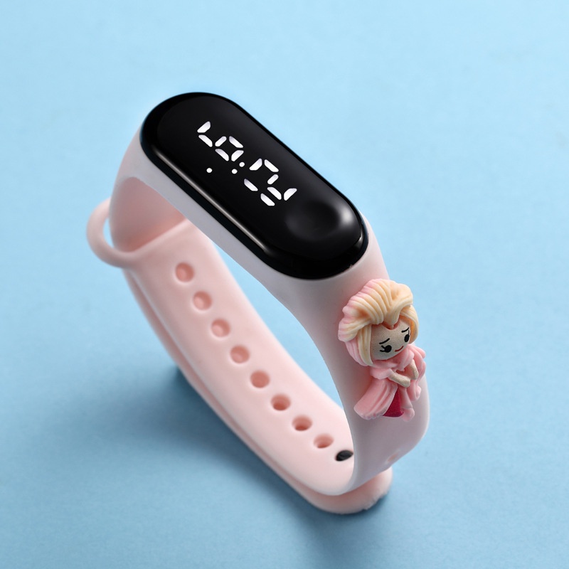 Đồng hồ em bé đồ chơi phát sáng Đồng Hồ Đeo Tay Điện Tử Đèn LED Chống Thấm Nước Kiểu Hoạt Hình Dễ Thương Cho Bé