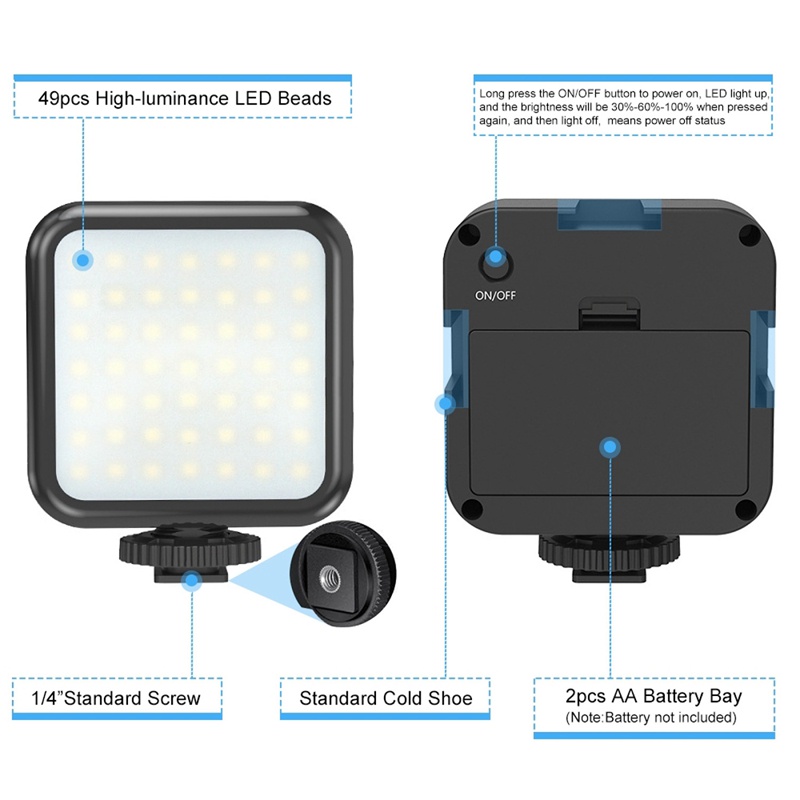Bộ Giá Đỡ Đèn LED Dạng Chữ C + Bộ Phụ Kiện Dành Cho Máy Ảnh SLR