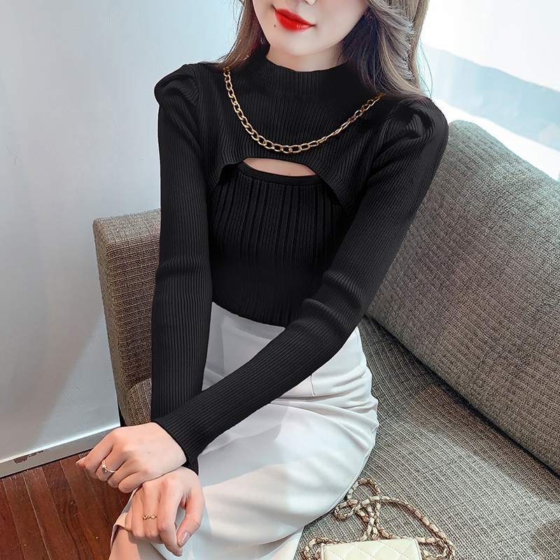 NRVP Áo Sweater Dài Tay Thiết Kế Mới Thời Trang Theo Phong Cách Hàn Quốc Cho Nữ