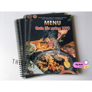 Menu A5, A4 đã ép plastic
