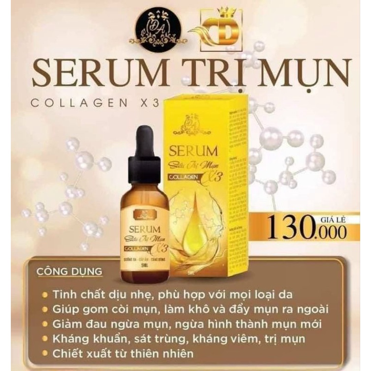(chính hãng)serum mụn x3 hàng cty 100% ạ