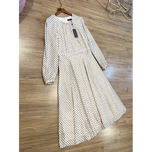 Đầm voan dài tay