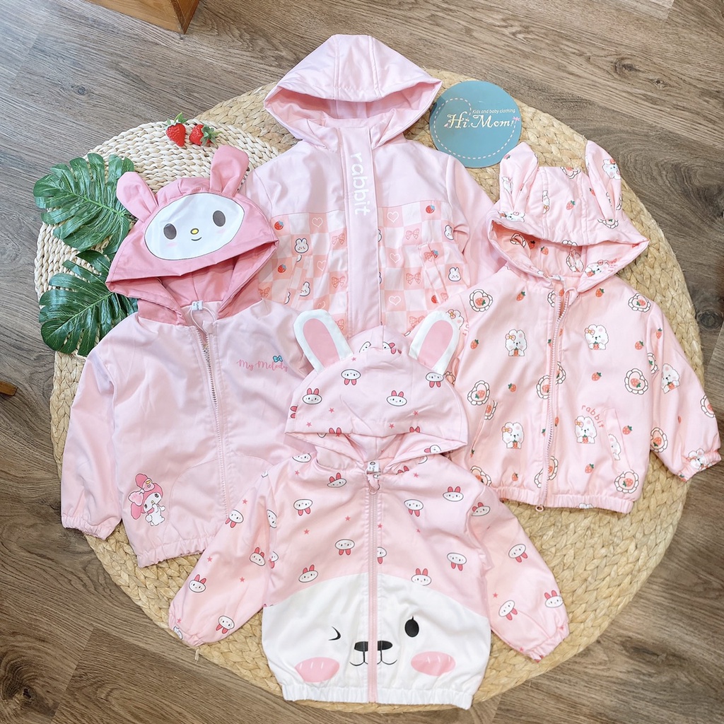Áo khoác có mũ lót lông cực đẹp cho bé 10-20kg