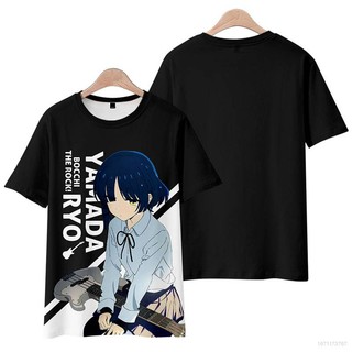 Áo Thun Tay Ngắn Dáng Rộng In Họa Tiết Anime Bocchi The Rock Ryo Thời Trang Cho Nam Và Nữ