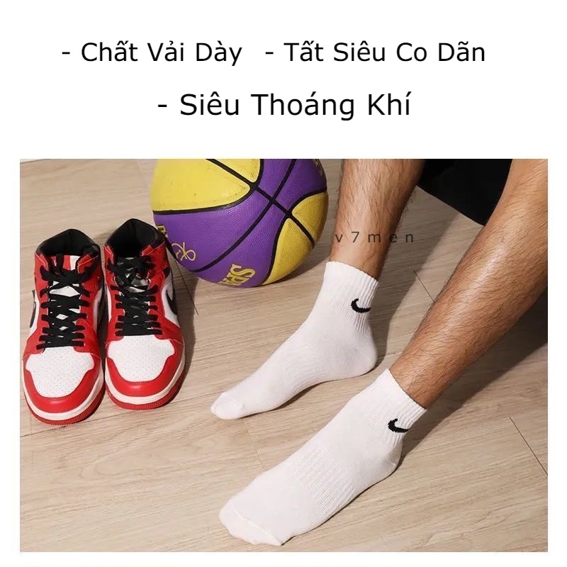 💛 Loại Đẹp 💛 Tất Nam Nữ Cổ Cao Cổ Ngắn Thể Thao Thời Trang Cao Cấp - Tất Vớ Nike Nam Nữ Vải Dệt Kim Khử Mùi Kháng Khuẩn