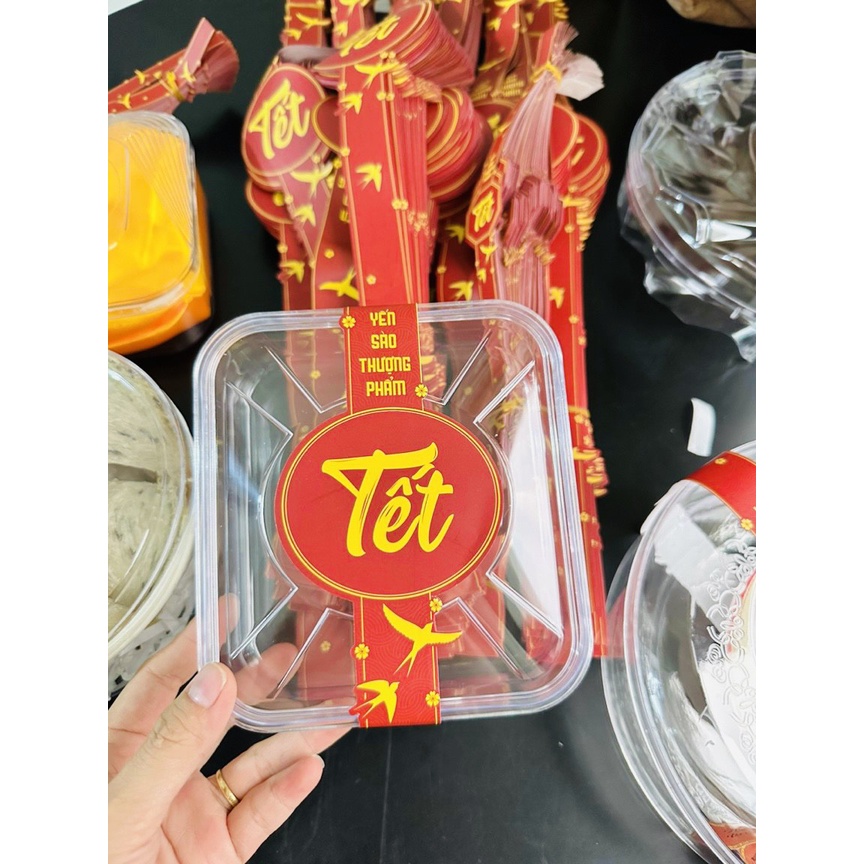 Tem tết dán hộp