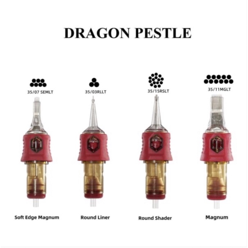 Kim Đạn Xăm Hình Dragon Pestle - Kim Nét RL