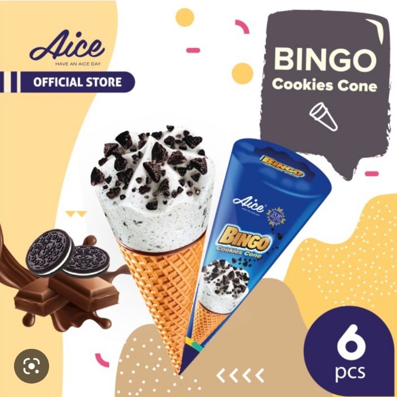THÙNG KEM AICE ỐC QUẾ COOKIE(24 CÂY)