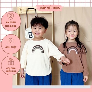 Áo nỉ cầu vồng phong cách Hàn Quốc.Áo thun dài tay, áo sweater, áo thun gân cho bé trai bé gái