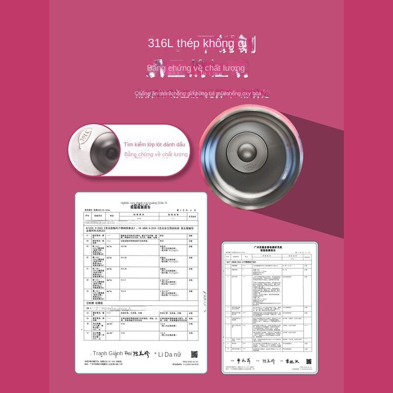 Bình Nước Giữ Nhiệt Họa Tiết Hoạt Hình Disney Xinh Xắn Dành Cho Bé Lớp 316