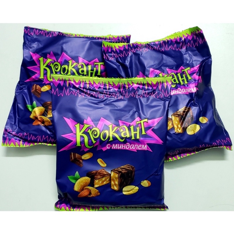 [DATE MỚI NHẤT] Kẹo tím Krokant socola Nga 500g
