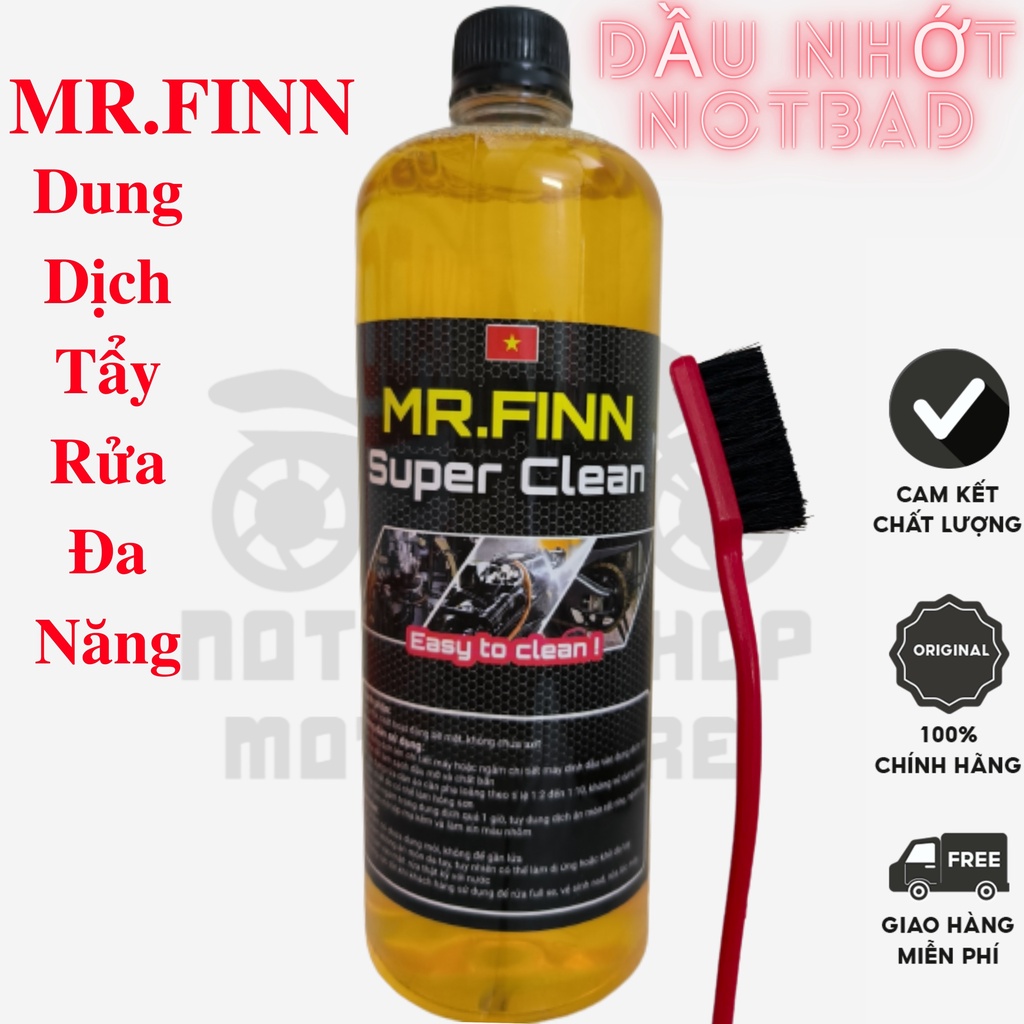 Dung dịch tẩy rửa đa năng Mr.Finn Super Clean 500ml,1L - Hàng Chính Hãng