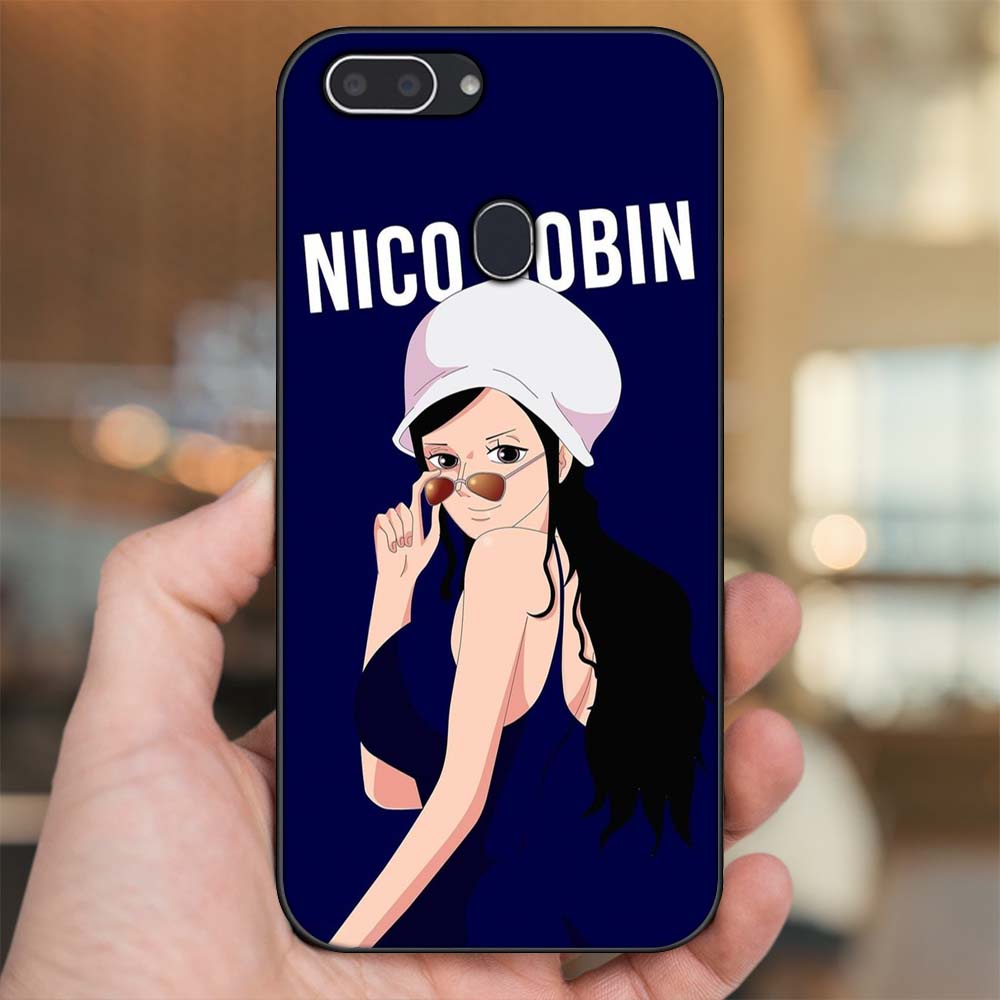 Ốp lưng Realme 2 viền đen in hình Nico Robin One Piece Đảo Hải Tặc