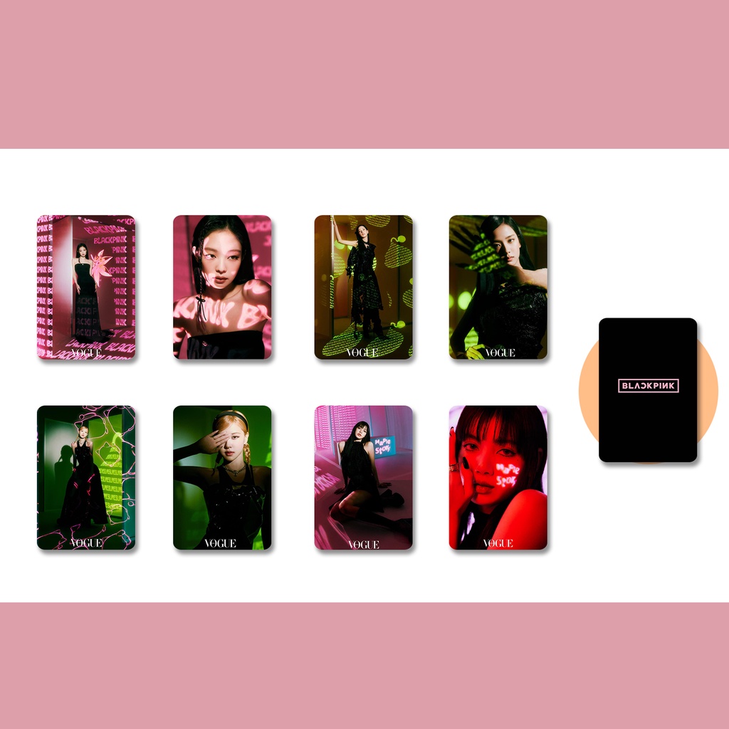 Set 8 card BLACKPINK x VOGUE KOREA x MAPLE STORY  - 1