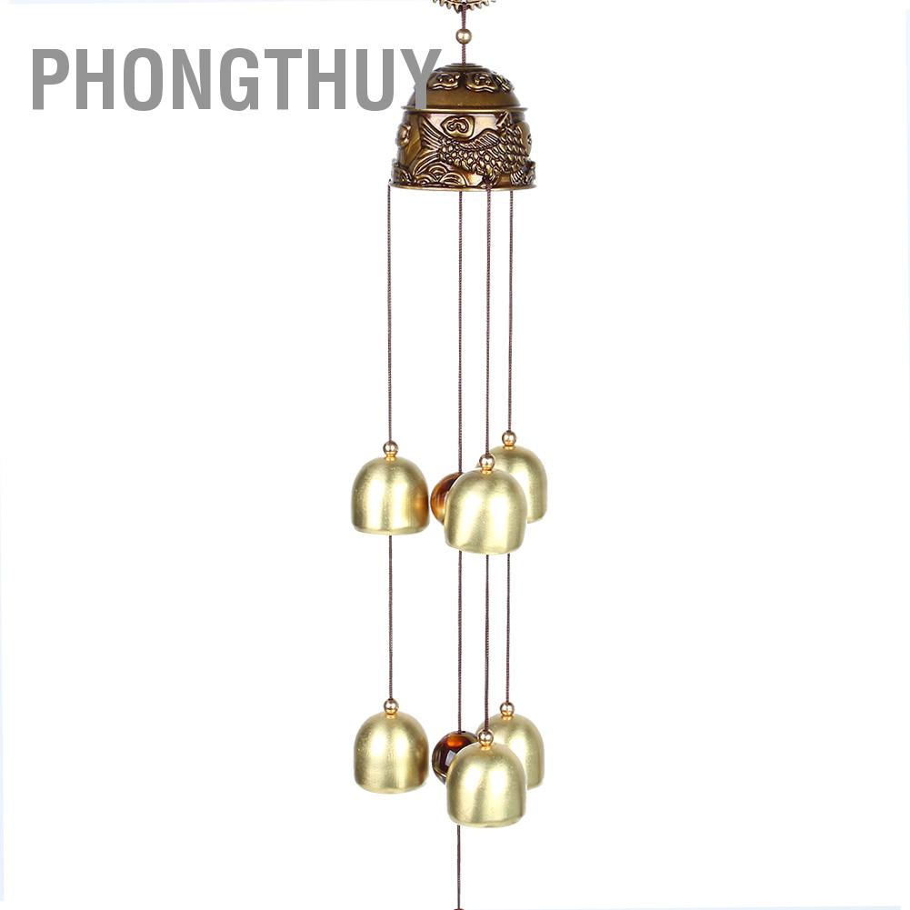 PhongThuy Treo Vật Trang Trí May Mắn Chuông Màu Phong Thủy Gió Trung Quốc Nhà Cửa