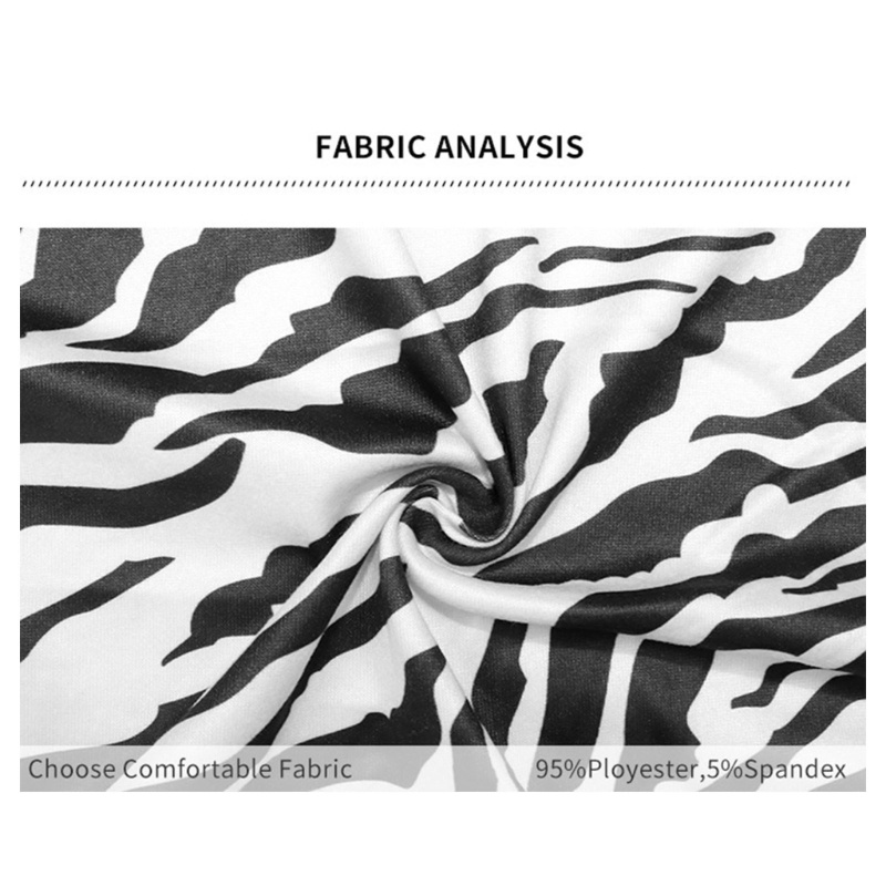 Áo Croptop Ngắn Tay Cổ Tròn Hở Lưng Form Ôm Họa Tiết Sọc Ngựa Vằn Cho Nữ