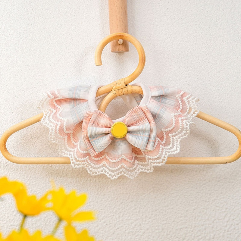 Khăn Choàng Cổ Họa Tiết Sọc Caro Dễ Thương Có Thể Giặt Sạch Dành Cho Thú Cưng