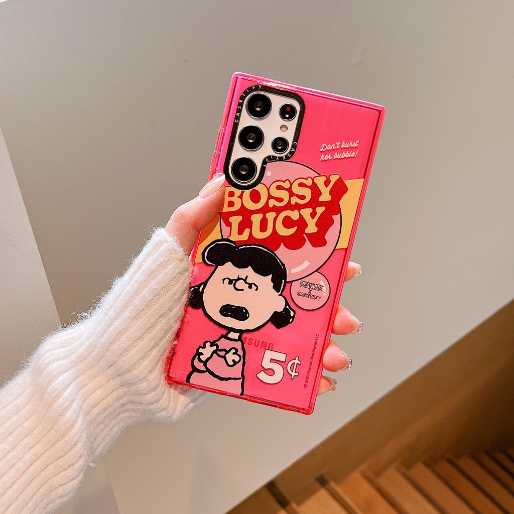 Ốp Samsung S22 Ultra Case / S21 Ultra / S23 Điện Thoại Trong Suốt Chống Sốc Hình Chú Chó Dễ Thương Cho POPS S20 +