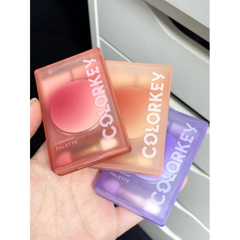 Colorkey Colachi bảng phấn mắt 2022 mẫu mới hoàng hôn bốn màu nước đun sôi trắng trà sữa trang điểm mắt