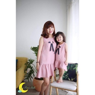 [Giao hỏa tốc] Đầm đôi mẹ và bé  - Áo dài Hiếu Hạnh