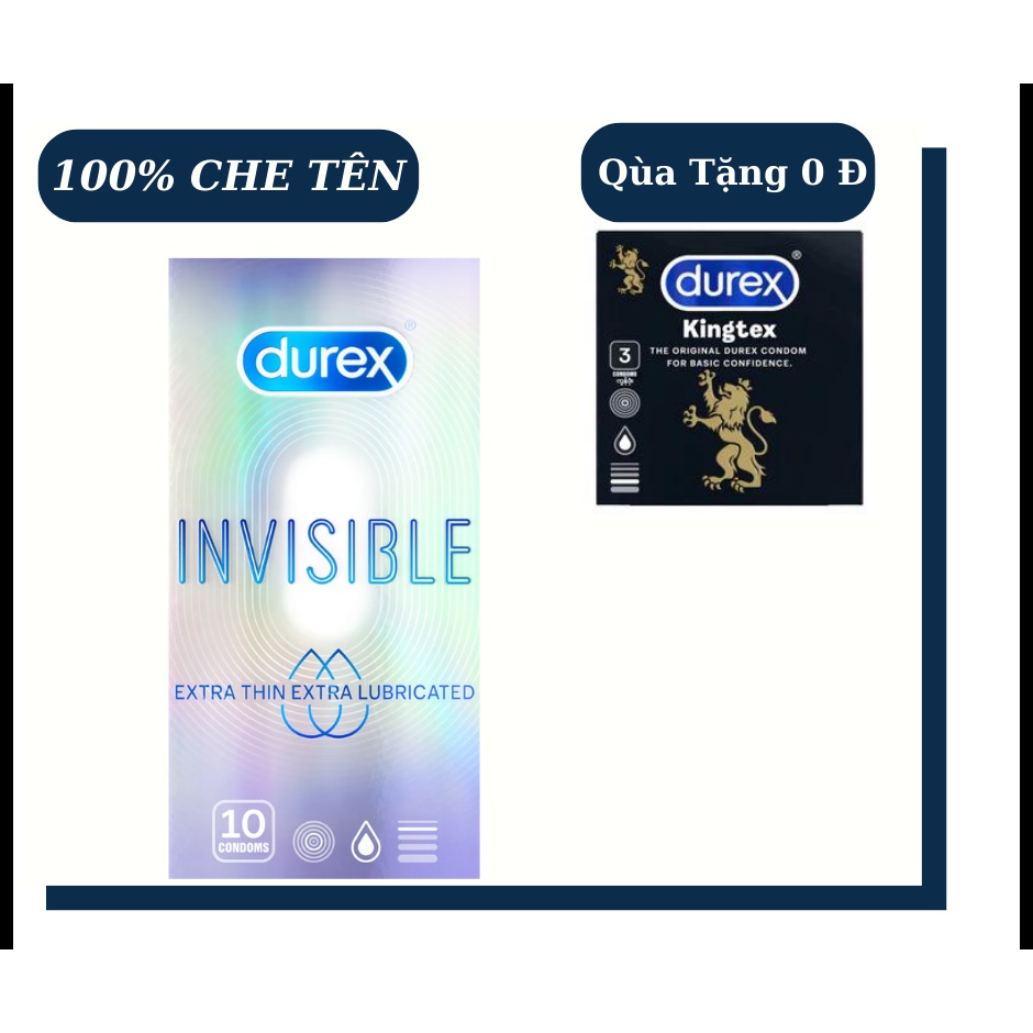Bao Cao Su SIÊU MỎNG Durex Invisible- 10 cái