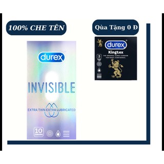Bao cao su siêu mỏng durex invisible- 10 cái