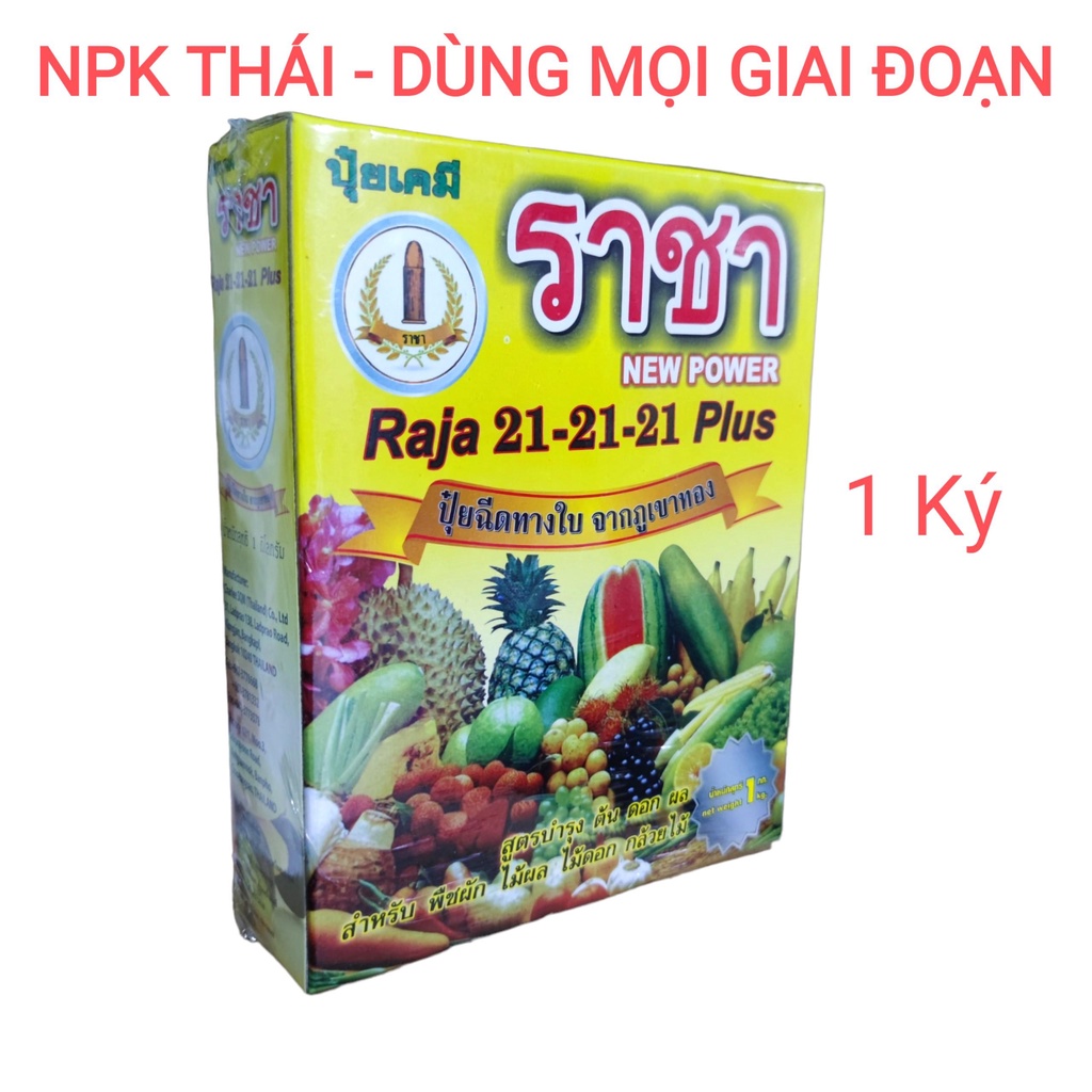 Phân Bón Lá Thái Lan RAJA 21-21-21 Plus Thái Lan - 1kg, cho mọi cây trồng.